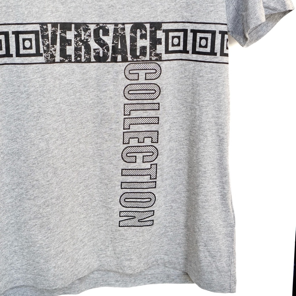 Versace Logo Tape T Shirt - Picture 2 of 4